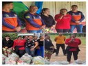 Jaluza do Val faz entrega de donativos junto com vice-prefeito e chefe da Defesa Civil